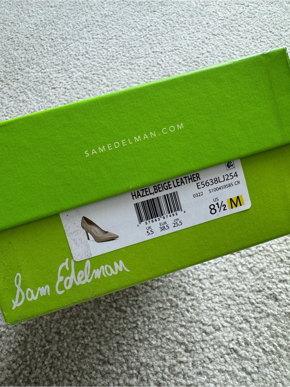 Sam Edelman Beige Leather Pumps